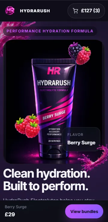 HydraRush - mobile preview